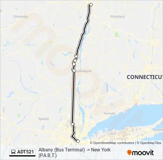 ADT521 Bus Line Map
