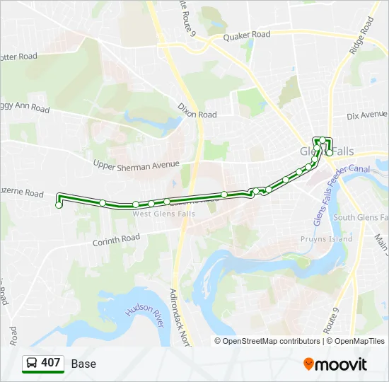 407 Bus Line Map