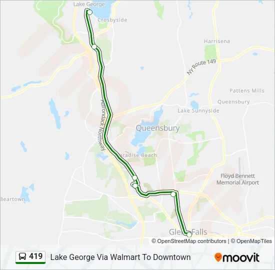 419 Bus Line Map