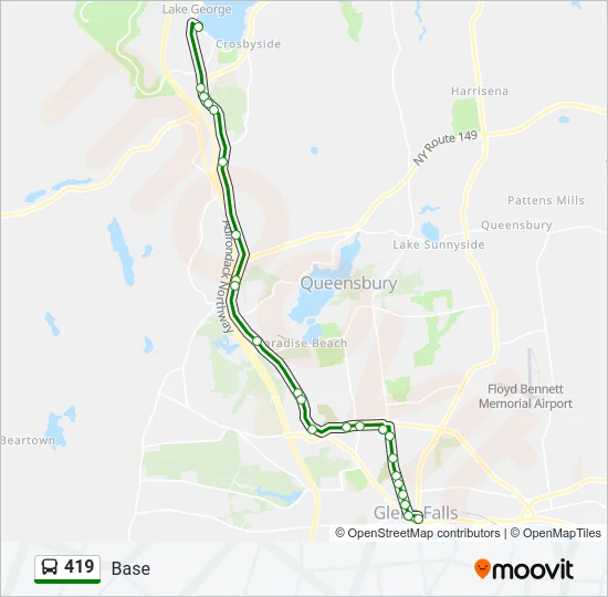 419 Bus Line Map