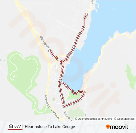 877 Bus Line Map