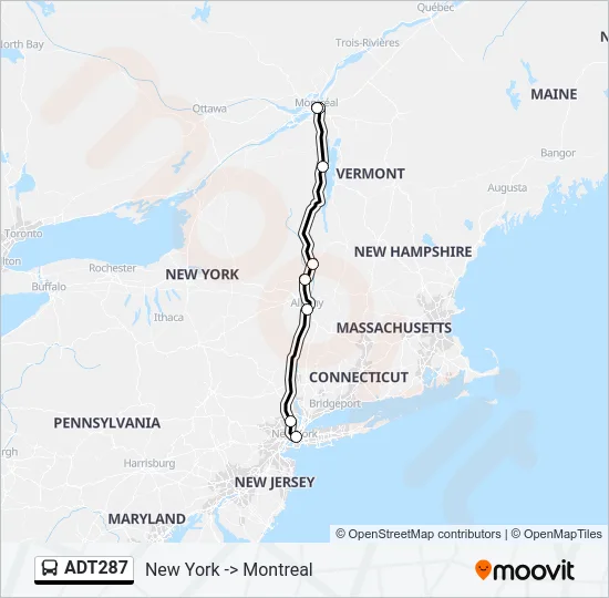 ADT287 Bus Line Map