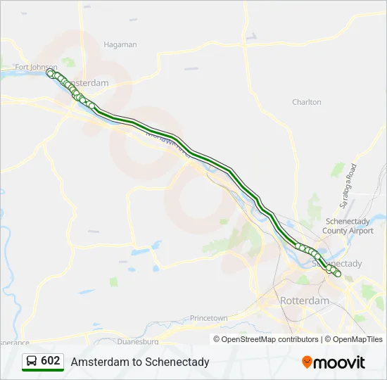 602 Bus Line Map