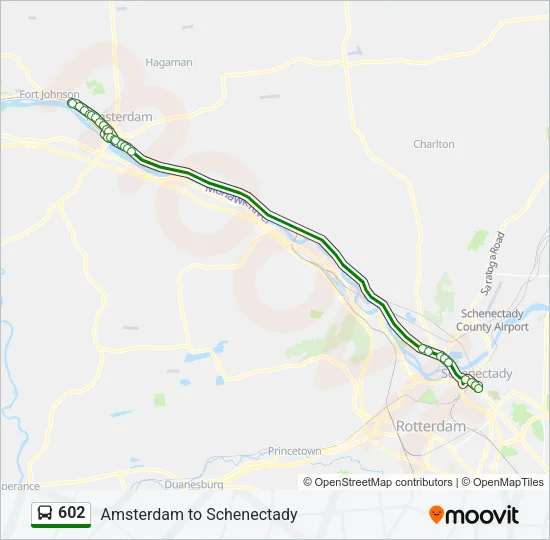 602 Bus Line Map