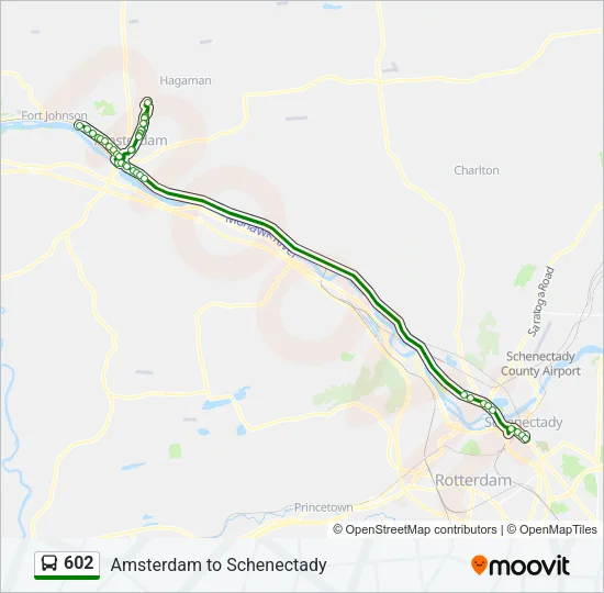602 Bus Line Map