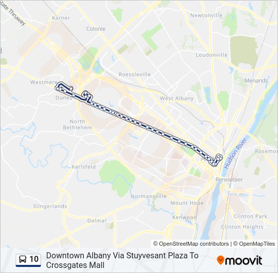 10 Bus Line Map