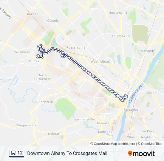 12 Bus Line Map