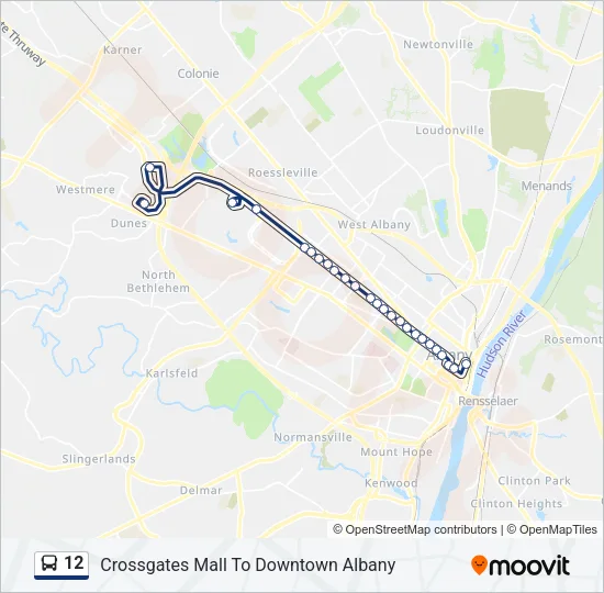 12 Bus Line Map