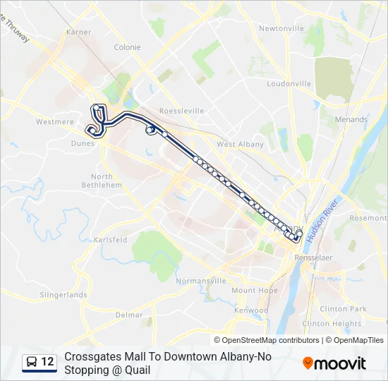 12 Bus Line Map