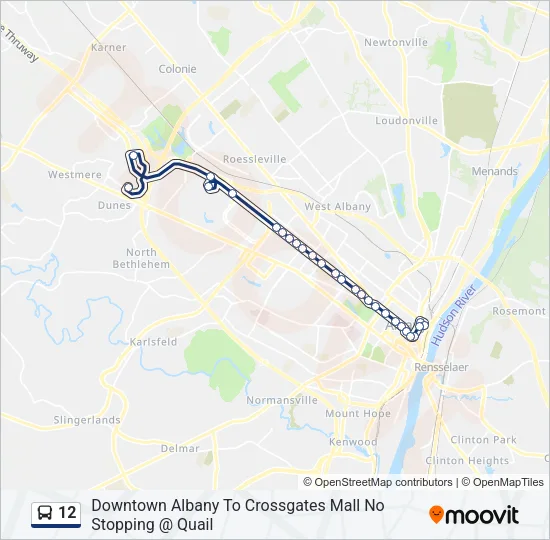 12 Bus Line Map