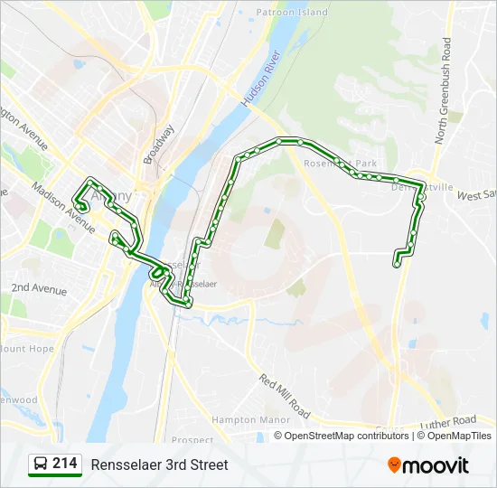 214 Bus Line Map