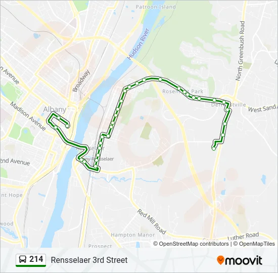 214 Bus Line Map
