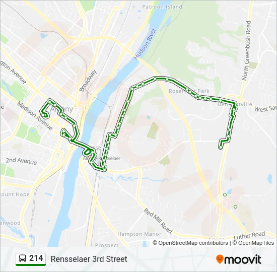 214 Bus Line Map