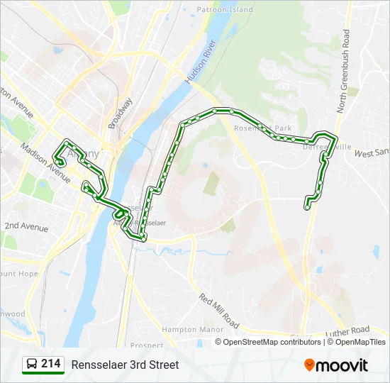 214 Bus Line Map