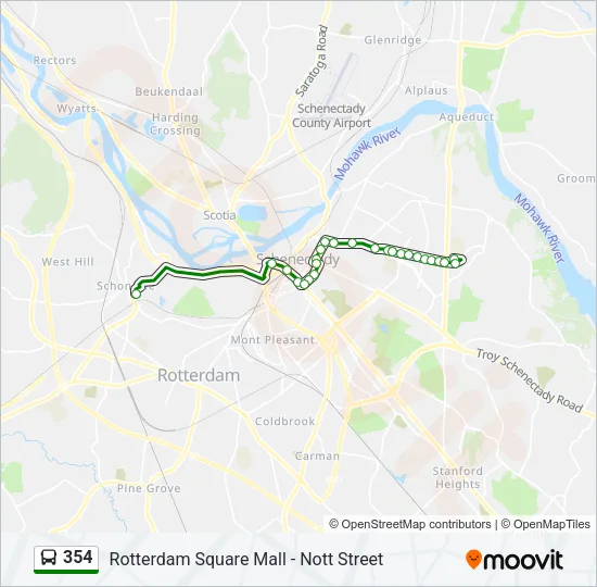 354 Bus Line Map