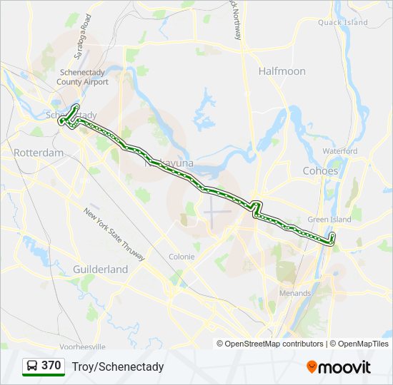 370 bus Line Map