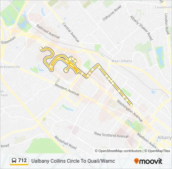 712 Bus Line Map