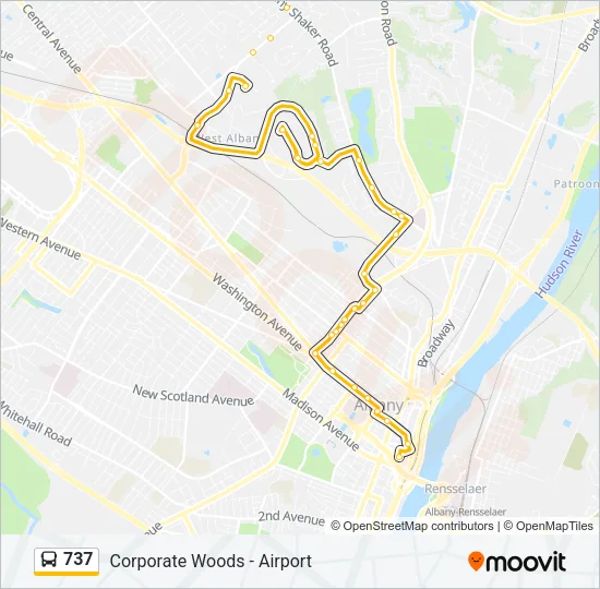 737 Bus Line Map
