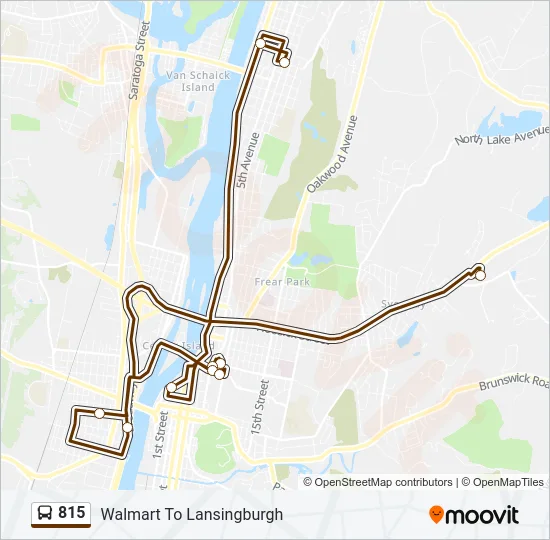 815 Bus Line Map