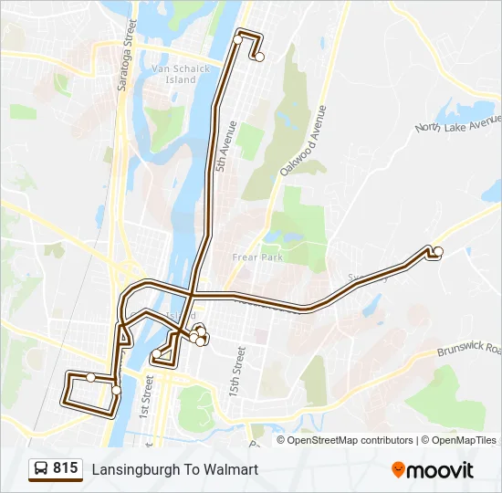815 Bus Line Map