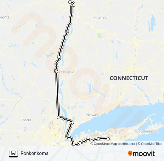 ADIRONDACK TRAILWAYS 419H Bus Line Map