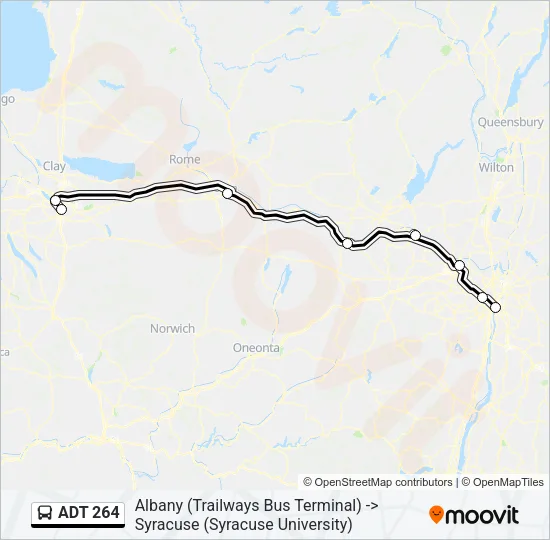 ADT 264 Bus Line Map