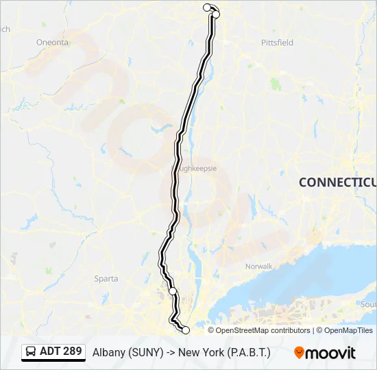 ADT 289 Bus Line Map