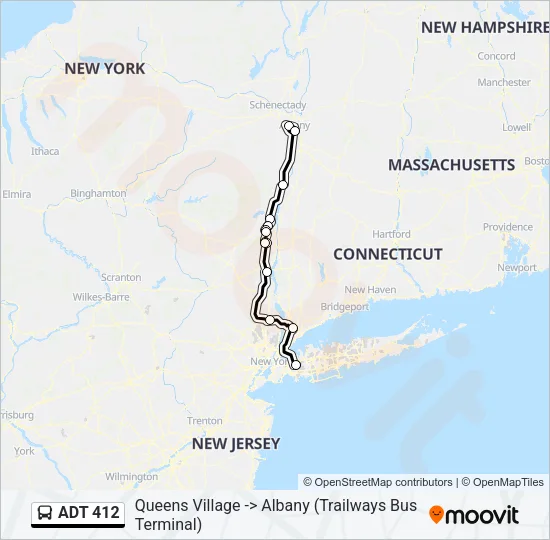 ADT 412 Bus Line Map