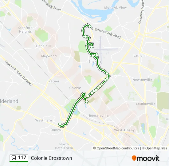 117 Bus Line Map