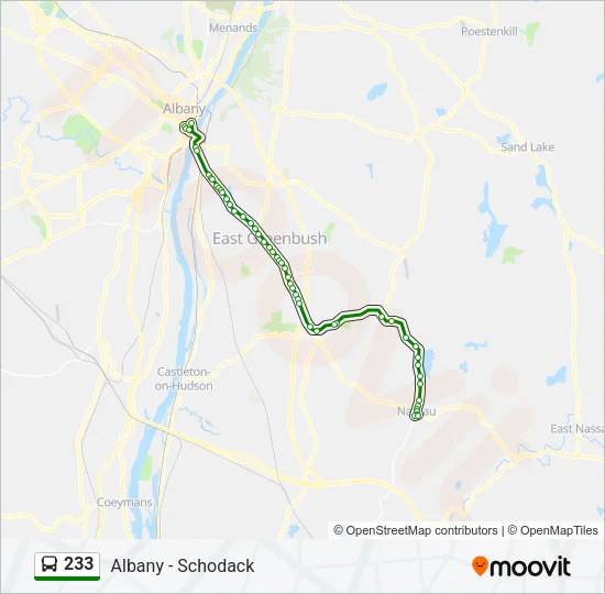 233 Bus Line Map