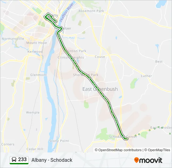 233 Bus Line Map
