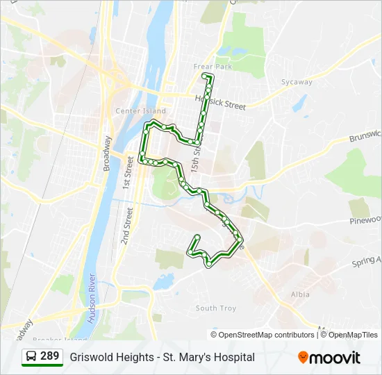 289 Bus Line Map