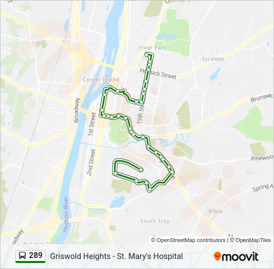 289 Bus Line Map