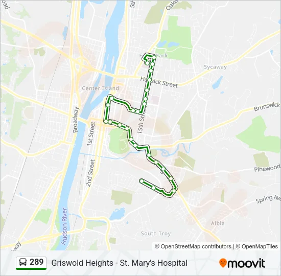 289 Bus Line Map