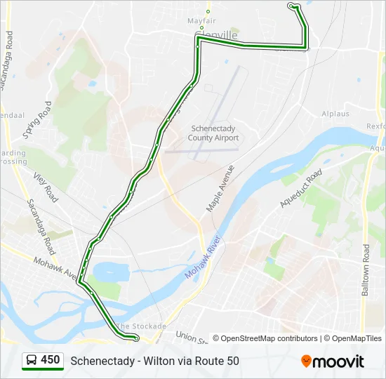 450 Bus Line Map