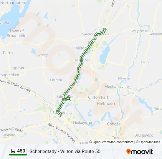 450 bus Line Map