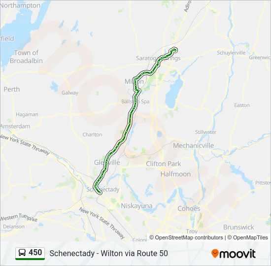 450 Bus Line Map
