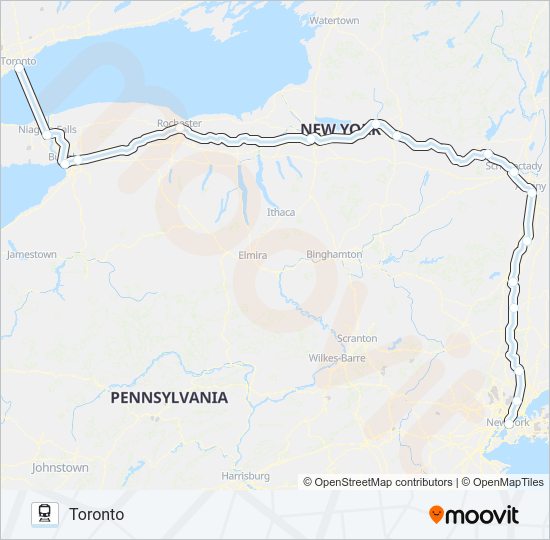 MAPLE LEAF Train Line Map