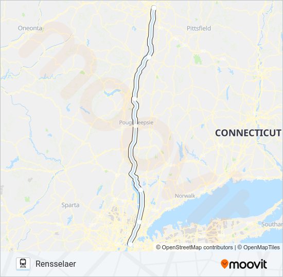 EMPIRE SERVICE Train Line Map