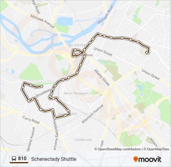 810 Bus Line Map