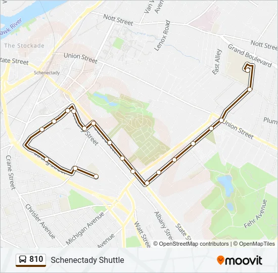 810 Bus Line Map