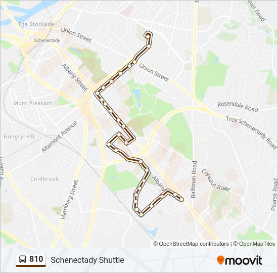 810 Bus Line Map