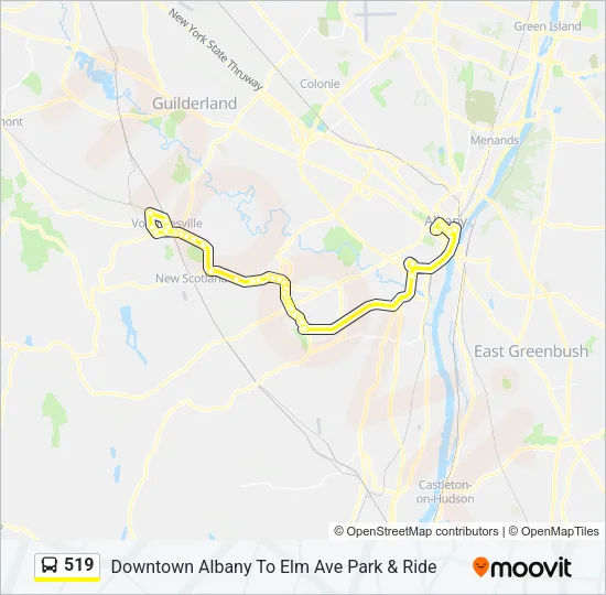519 Bus Line Map