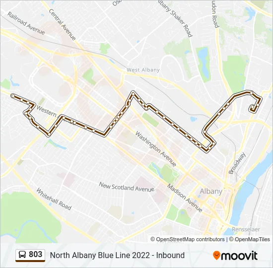 803 Bus Line Map