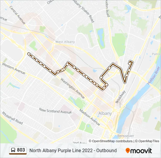 803 Bus Line Map