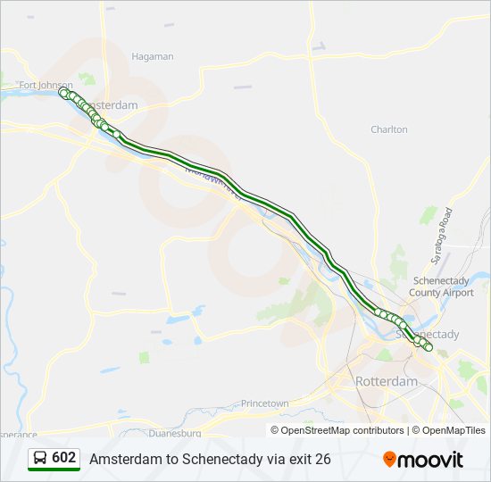 Mapa de 602 de autobús