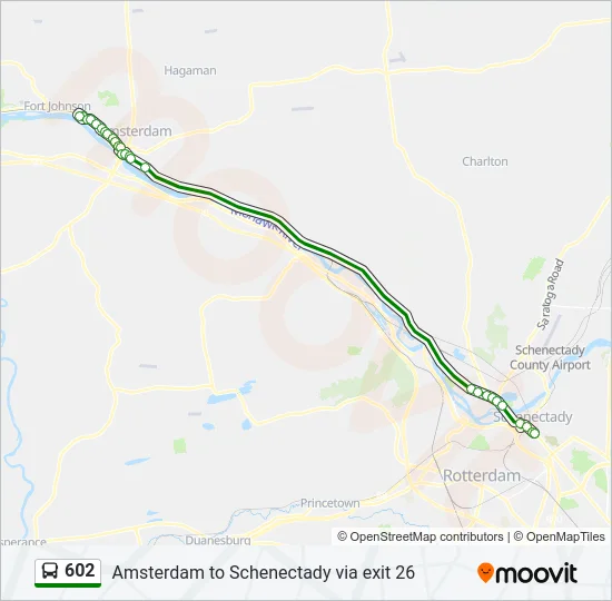 602 Bus Line Map
