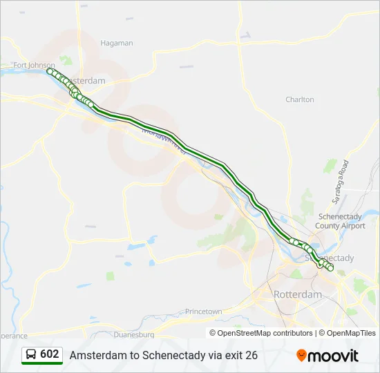 602 Bus Line Map