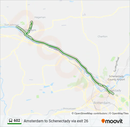 602 Bus Line Map