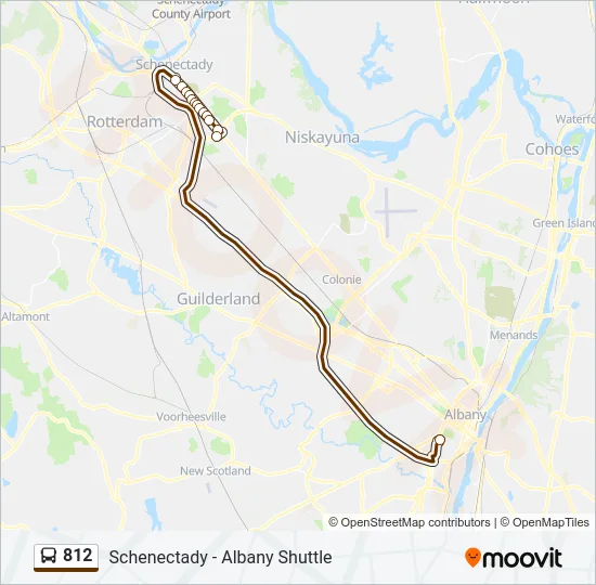 812 Bus Line Map